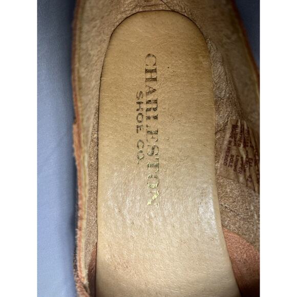 Charleston Shoe CO. Suede Alton Loafer Slip On Salmon Women's US 11 EU 4… - Picture 8 of 10